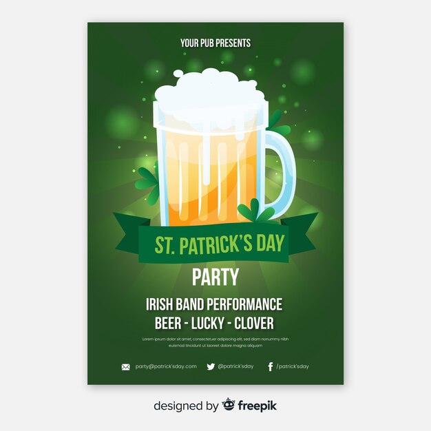 St. patrick's day party flyer