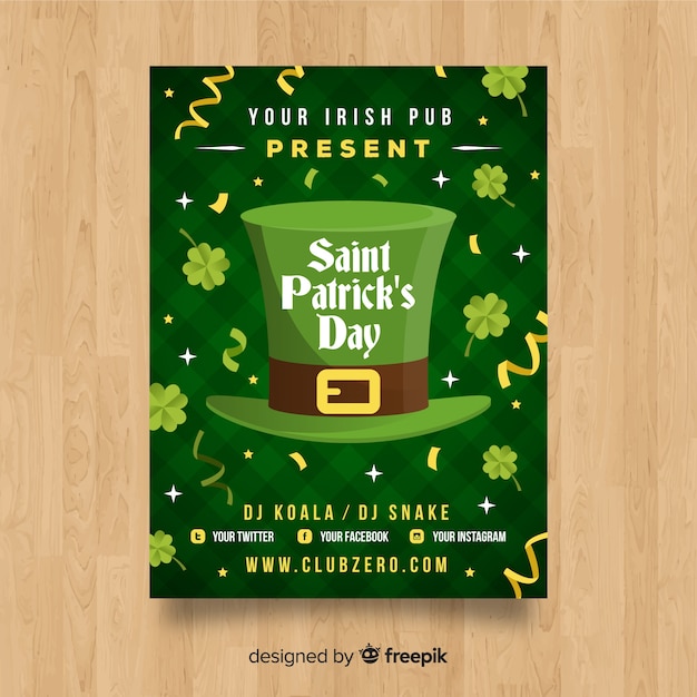 Free vector st. patrick's day poster