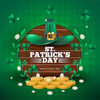 St. patrick's day with gold coins