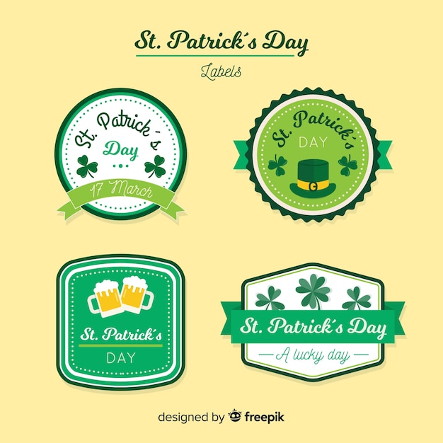 St patrick's label collection