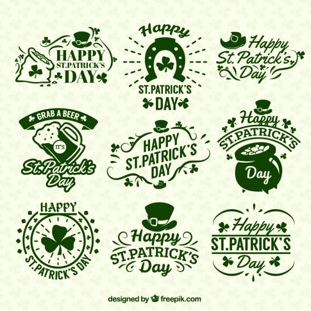 St patricks day badges