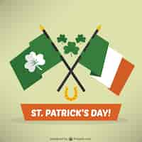 Vettore gratuito st elementi patricks giorno