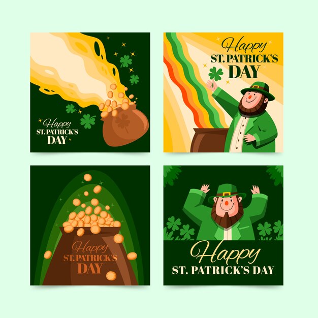 St. patricks day instagram post collection