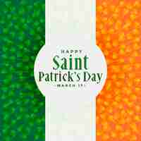 無料ベクター 聖パトリックの日アイルランドの旗の背景