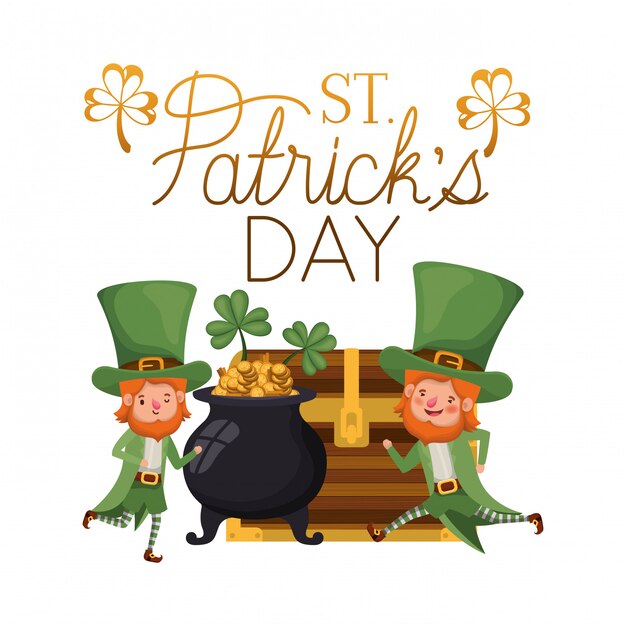 Download Free St Patricks Day Label With Leprechauns Character Premium Vector Use our free logo maker to create a logo and build your brand. Put your logo on business cards, promotional products, or your website for brand visibility.
