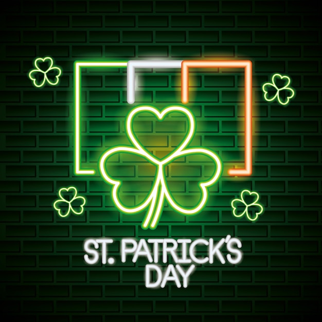 St patricks day neon