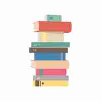 Free vector stack of books graphic illustration