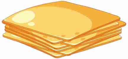 Free vector stack of golden brown pancakes