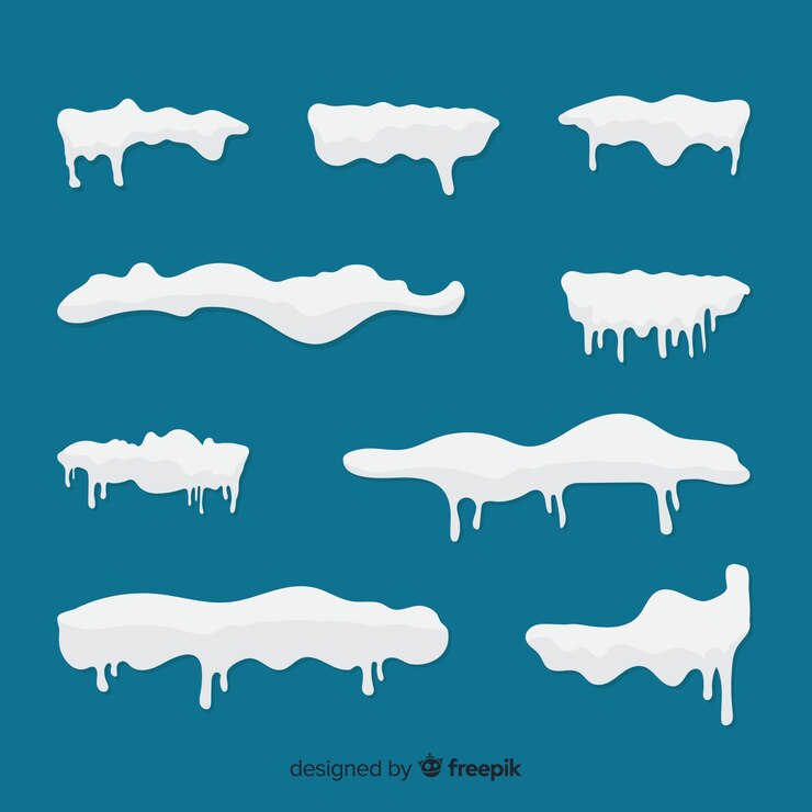 Free Vector stacked snow collection