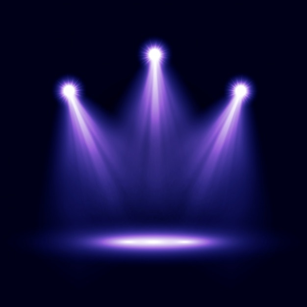 Stage lights background Royalty Free Vector Image