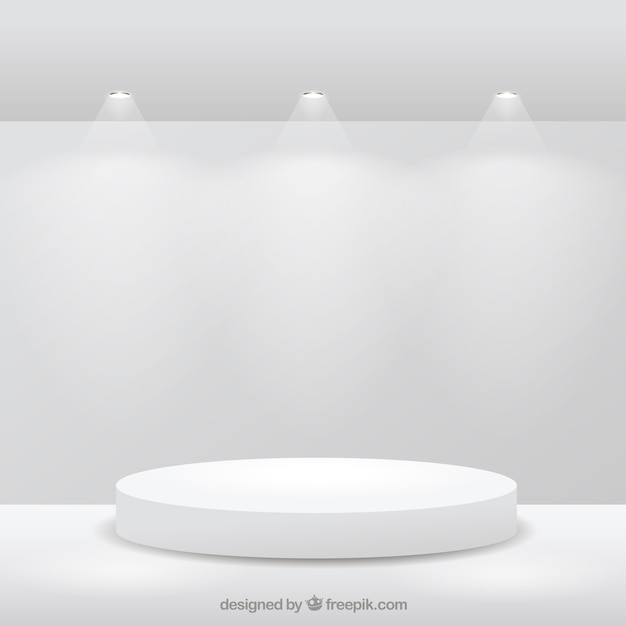 白い部屋のステージ