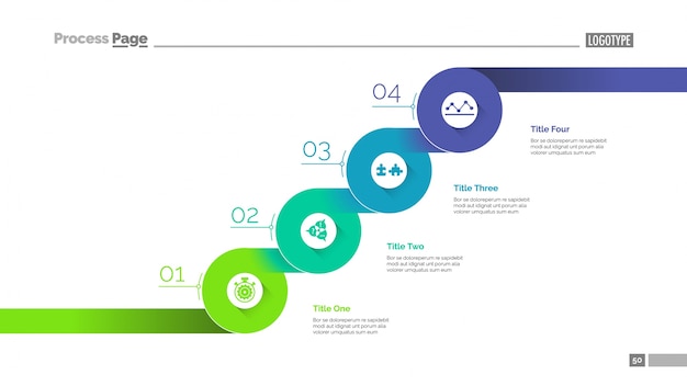 Free vector staged business growth steps slide template. business data. graph, diagram, design. creative concept for infographic, project. can be used for topics like management, planning work, way of development