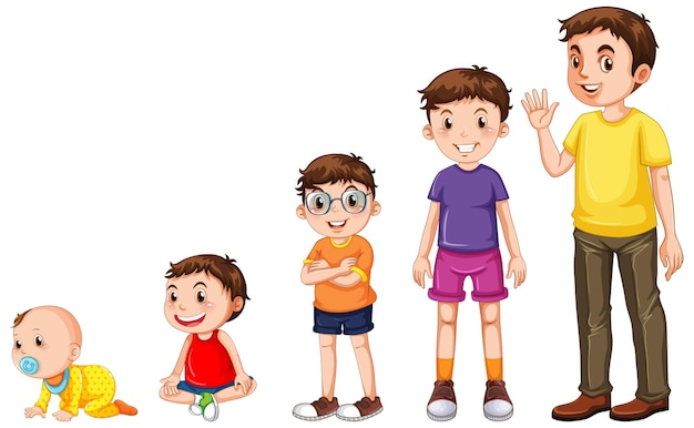 Boy Growing Up Stock Illustrations – 422 Boy Growing Up Stock  Illustrations, Vectors & Clipart - Dreamstime