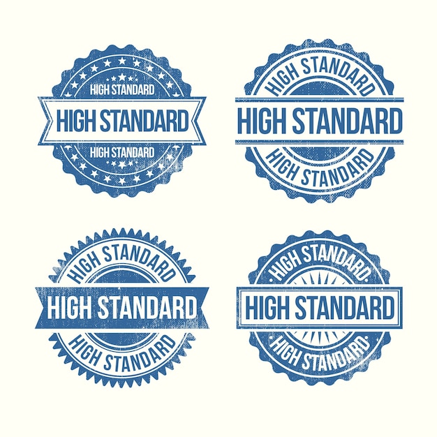 Free vector standard stamp design collection