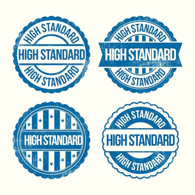 Бесплатное векторное изображение Коллекция стандартных марок
