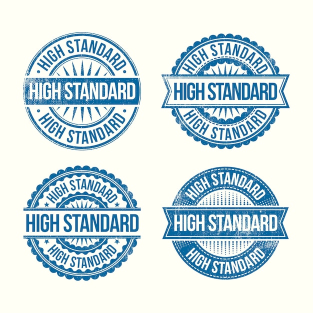 Free vector standard stamp design collection