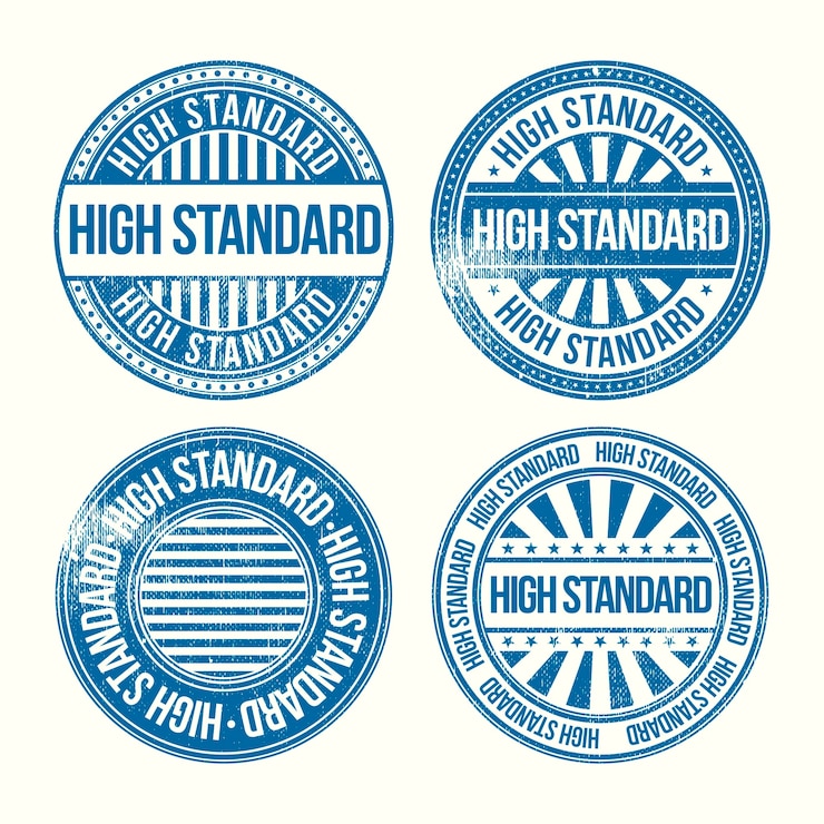 Free Vector standard stamp design collection