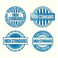 Free vector standard stamp design collection