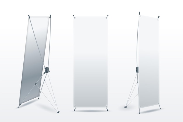 Standing banners for promoting products
