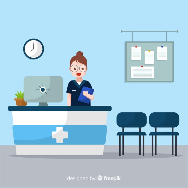 Receptionist Free Vectors Stock Photos Psd