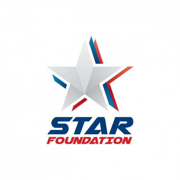 Free vector star foundation logo