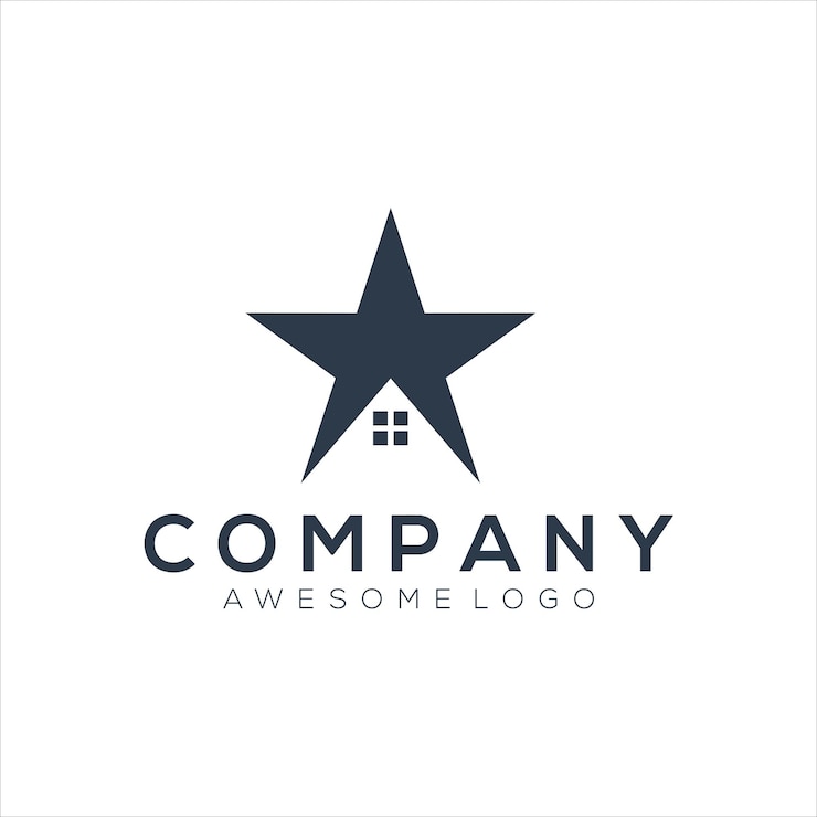 Free Vector star home icon silhouette