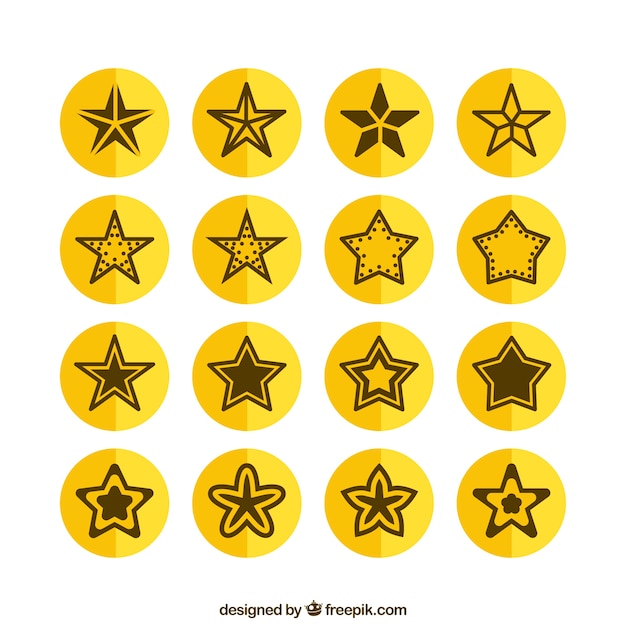 Free vector star icons