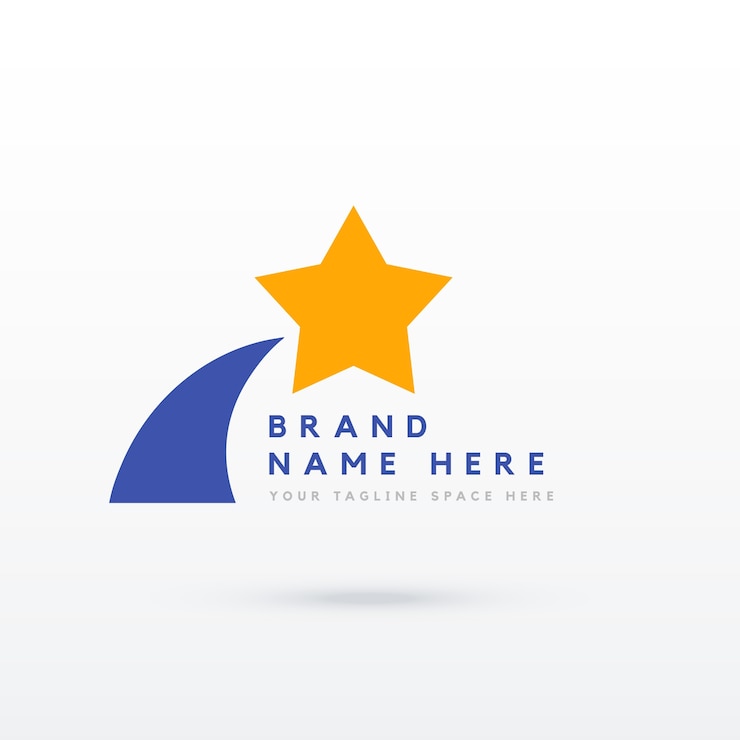 Free Vector star logo design