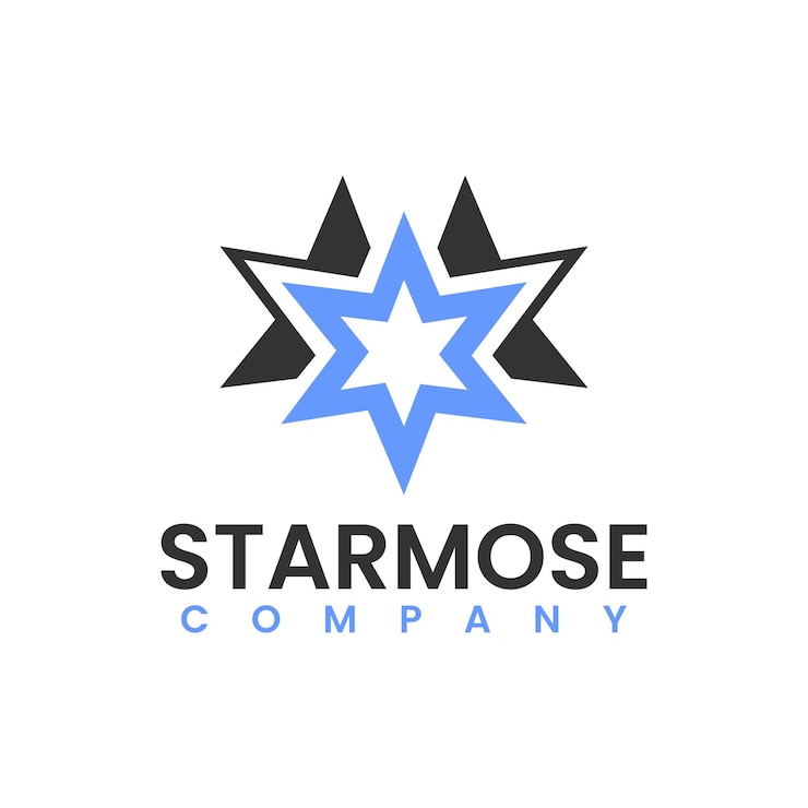 Free Vector a star logo for star company company