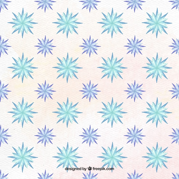 Star pattern in watercolor style