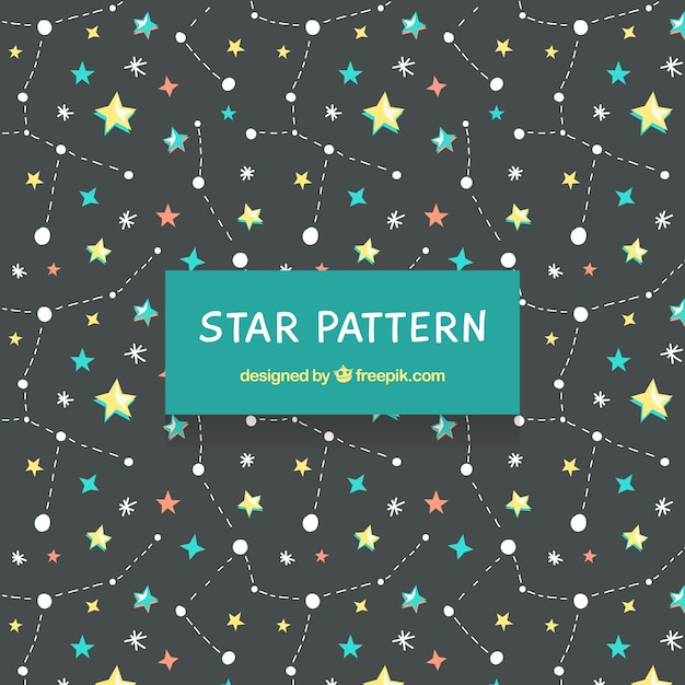 Star pattern with lines