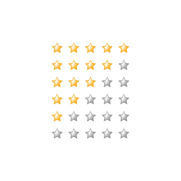 star rating web feedback symbol