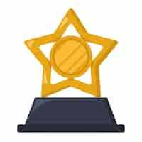 Free vector star trophy 2