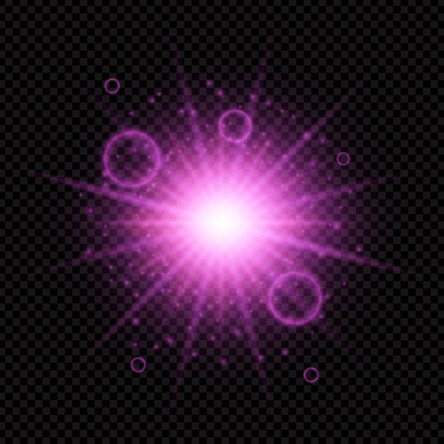 Starburst design on a dark transparent background