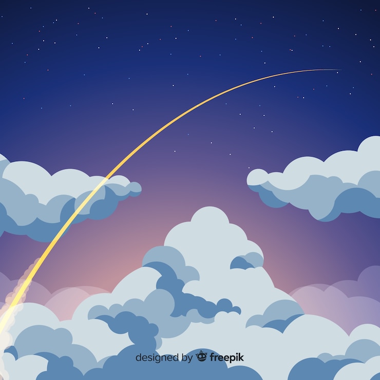 Free Vector starry night sky background