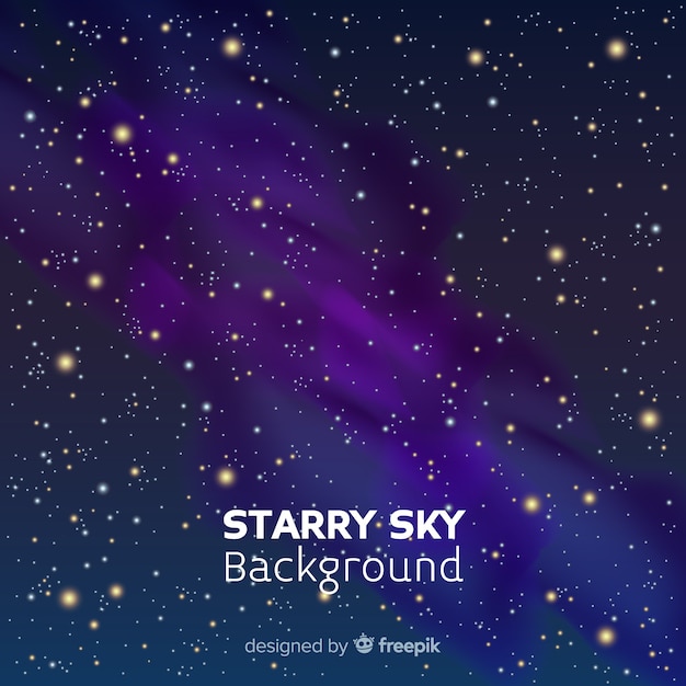 Starry night sky background