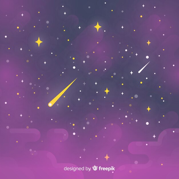 Starry night sky background