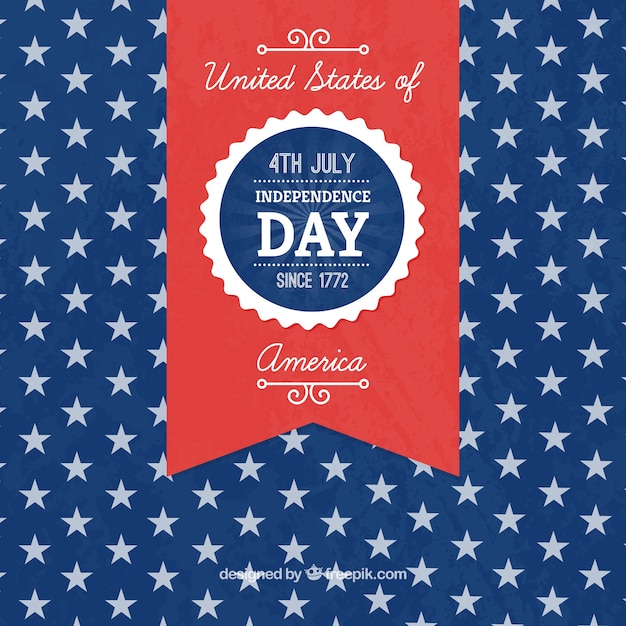 Free vector stars background independence day