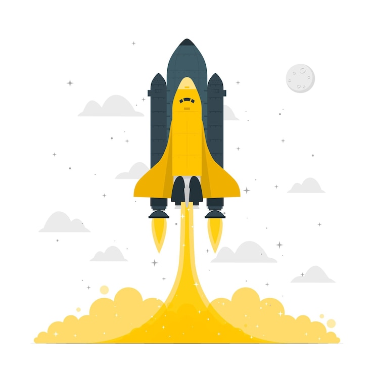 Free Vector to the stars concept illustration