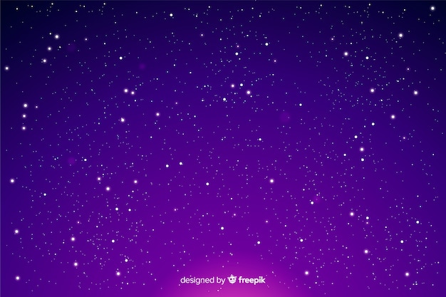 Free vector stars on a gradient night sky