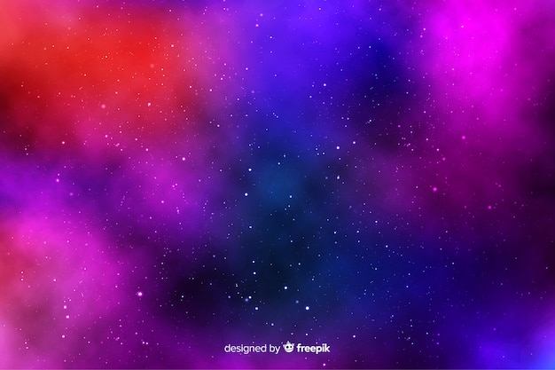 Free vector stars on the sky gradient background