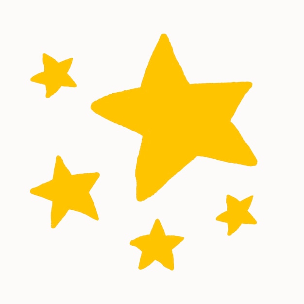 Free Vector stars sticker flat design vector