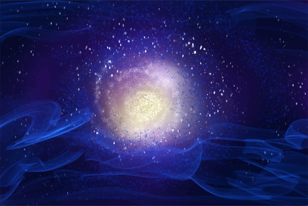 Vettore gratuito stelle sullo sfondo della galassia dell'universo