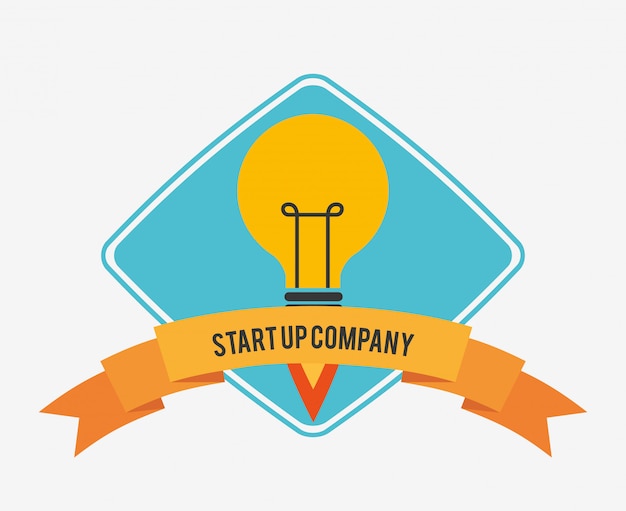 Free vector start up concept