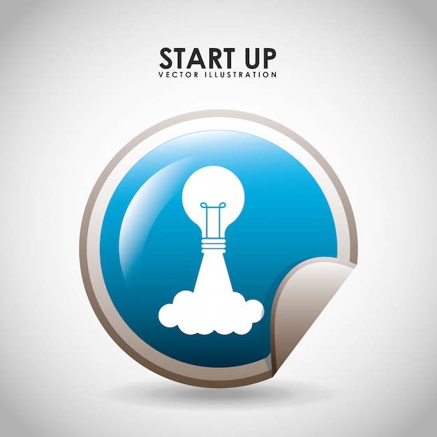 Free vector start up concept