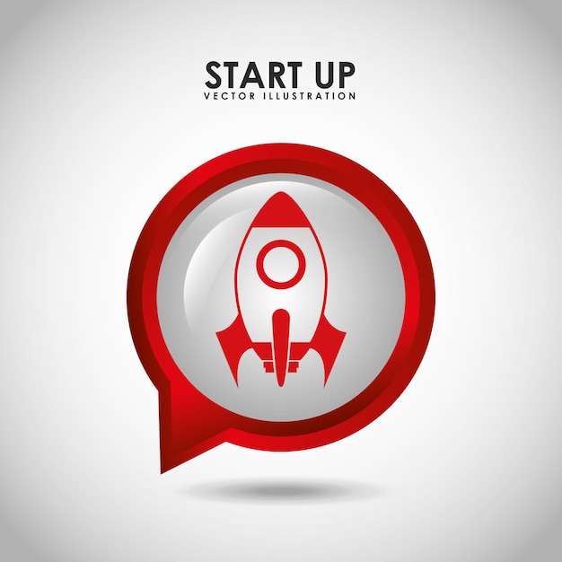 Free vector start up concept