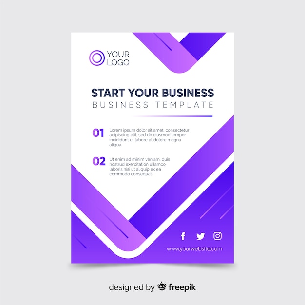 Start your business flyer template