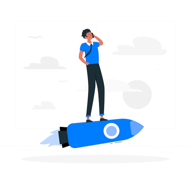 Free vector startup life concept illustration