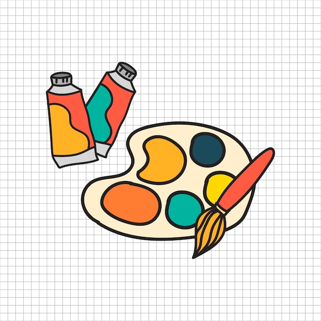 Free vector stationary illustration drawing style