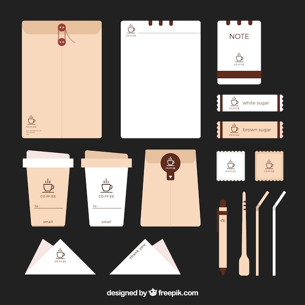 Stationery and coffee items